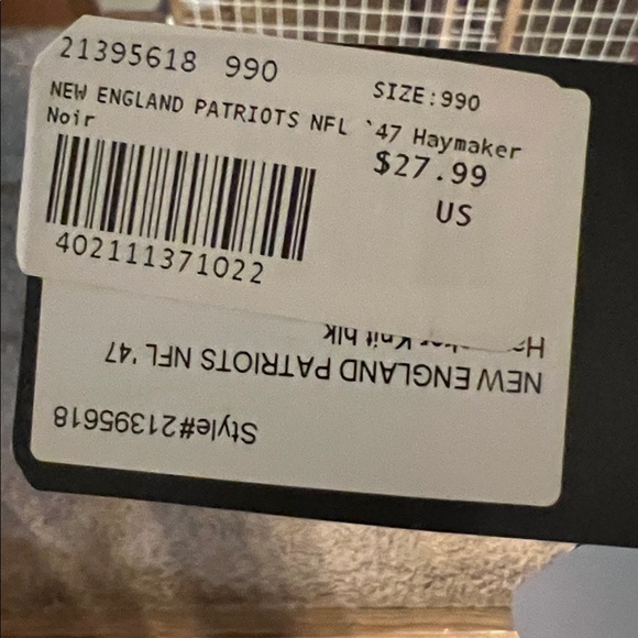 47 Black Knit Hat New England patriots - Picture 3 of 3